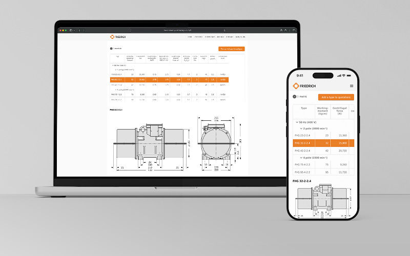 Website für FRIEDRICH Schwingtechnik