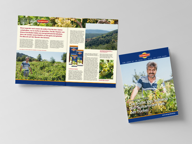 Flyer Bio-Sultaninen aus der Türkei für MorgenLand