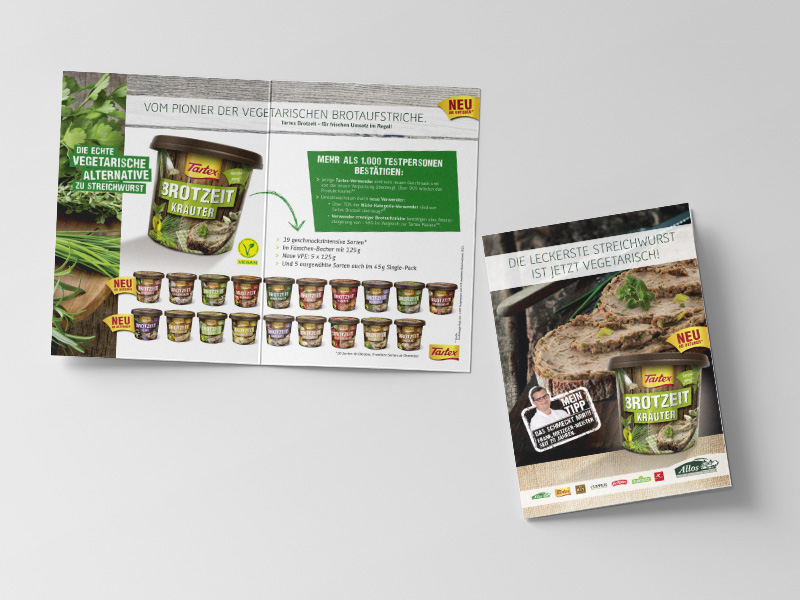Salesfolder Brotzeit für Tartex